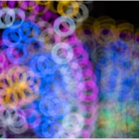 Circles of city lights